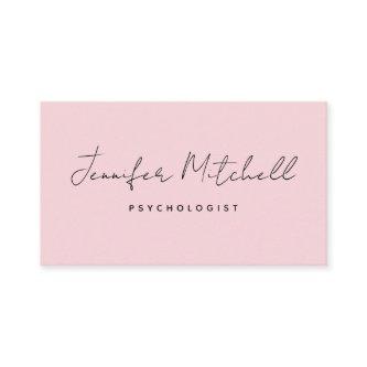 Modern Chic Soft Pink Hand Written Minimal QR Code