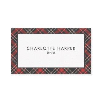 Modern Chic Tartan Plaid Pattern
