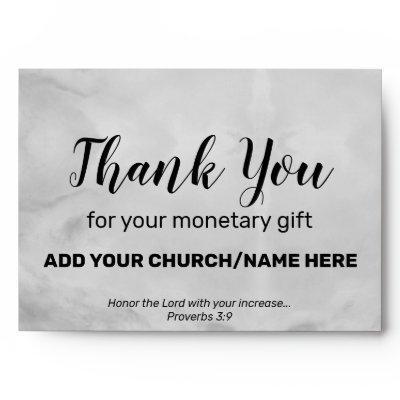 Modern Church Charity Cash Envelope