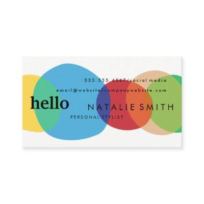 Modern Circular Shapes with Mixed Text