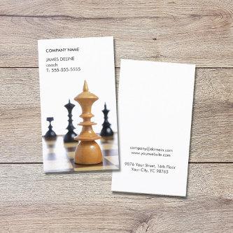 Modern Clean Chess Pieces Coach