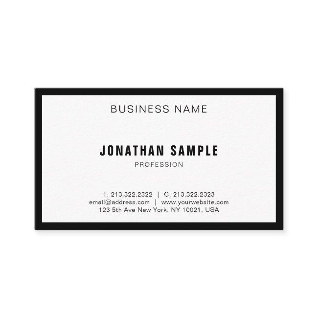 Modern Clean Design Elegant Black White BW Plain