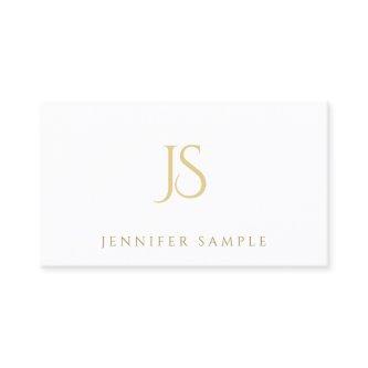 Modern Clean Professional Gold Monogram Elegant