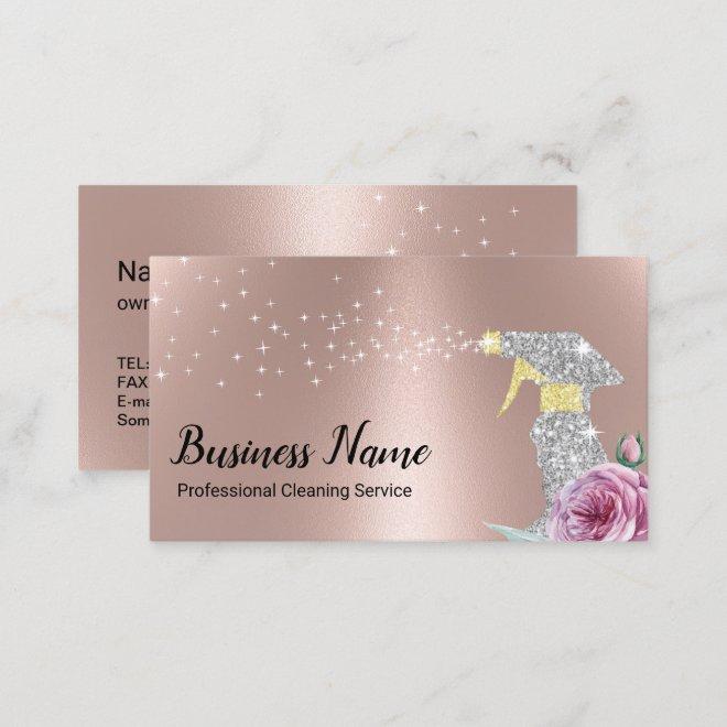 Modern Cleaning Service Silver Spray Rose Gold