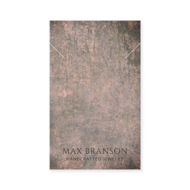 Modern Coca Brown Necklace Display Card