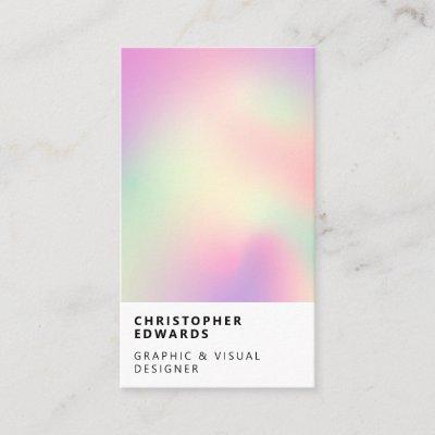 Modern color holographic gradient white minimalist