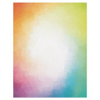 Modern Colorful Abstract Art Custom Blank Template Letterhead
