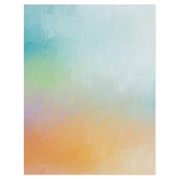 Modern Colorful Abstract Art Custom Blank Template Letterhead