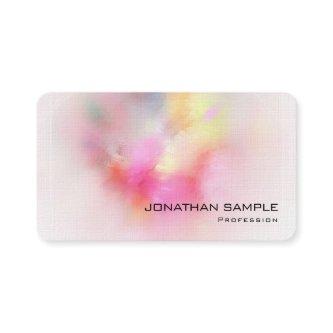 Modern Colorful Abstract Art Premium Linen Elegant