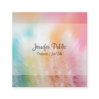 Modern Colorful Abstract Art Template Trendy Square