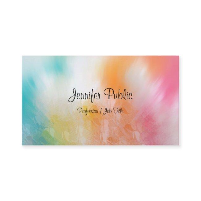 Modern Colorful Abstract Art Trendy Elegant Design