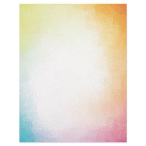 Modern Colorful Abstract Art Trendy Pink Red Blue Letterhead