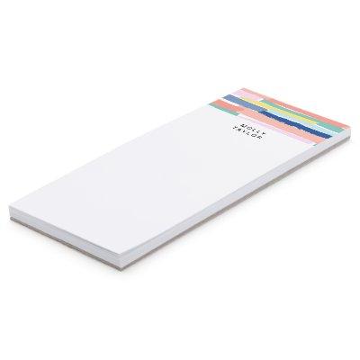 Modern Colorful Border Abstract Art  Magnetic Notepad
