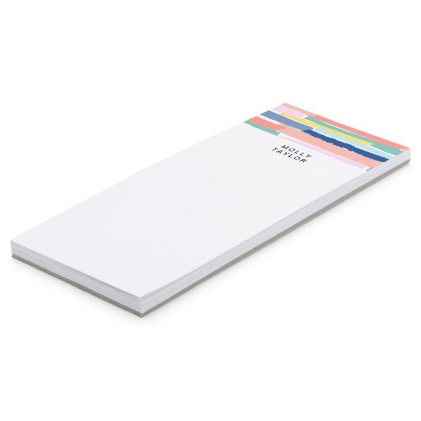 Modern Colorful Border Abstract Art  Magnetic Notepad