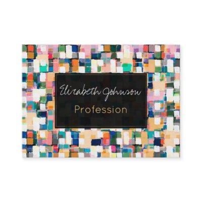 Modern Colorful Brush Strokes Paint Abstract Art