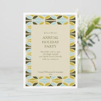 Modern Colorful Corporate Annual Holiday Party Invitation