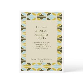 Modern Colorful Corporate Annual Holiday Party Invitation