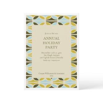 Modern Colorful Corporate Annual Holiday Party Invitation