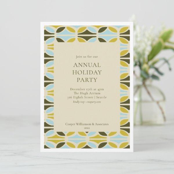 Modern Colorful Corporate Annual Holiday Party Invitation