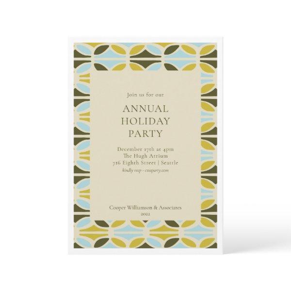 Modern Colorful Corporate Annual Holiday Party Invitation