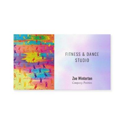 Modern Colorful Dancers and Fitness Studio