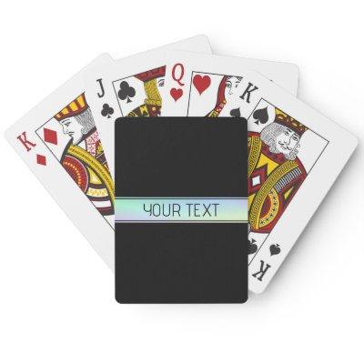 Modern Colorful Gradient & Editable Text Poker Cards