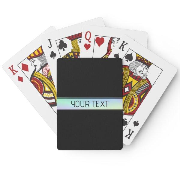 Modern Colorful Gradient & Editable Text Poker Cards