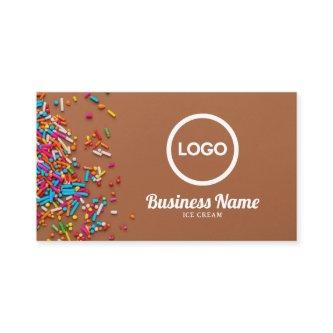 Modern Colorful Sprinkles Background Ice Cream