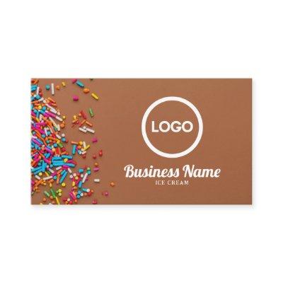Modern Colorful Sprinkles Background Ice Cream