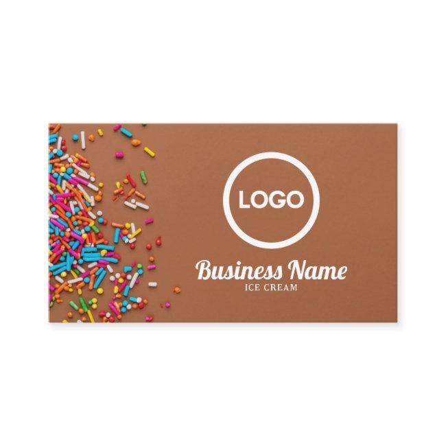 Modern Colorful Sprinkles Background Ice Cream