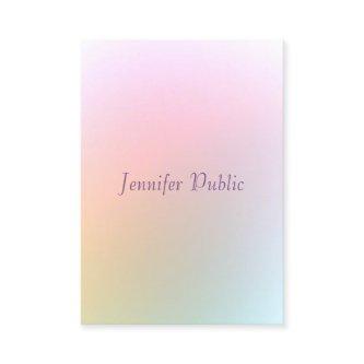 Modern Colorful Template Elegant Calligraphy Name