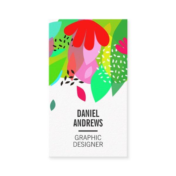 Modern colorful tropical abstract summer pattern