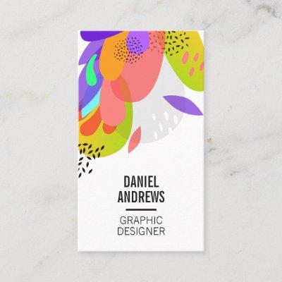 Modern colorful tropical abstract tropical pattern