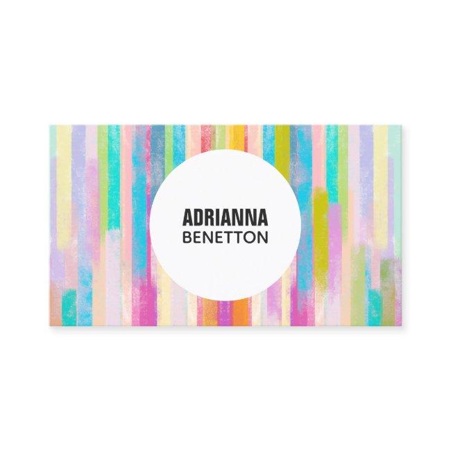 Modern colorful watercolor brushstrokes stripes