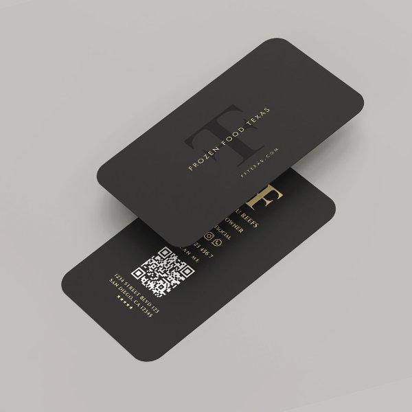 Modern Company F T Logo Monogram Black Gold