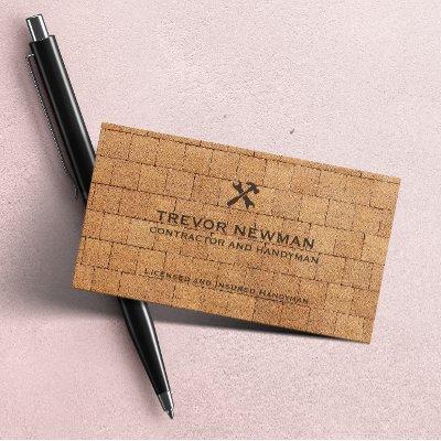 Modern Construction Handyman Tool Brick Wall