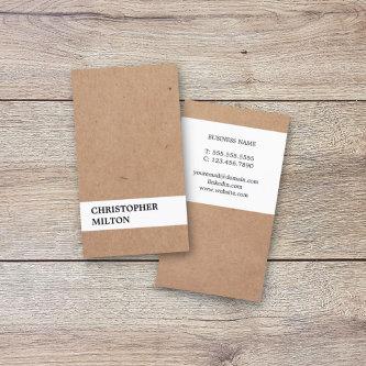 Modern Cool Printed Kraft Paper White Consultant
