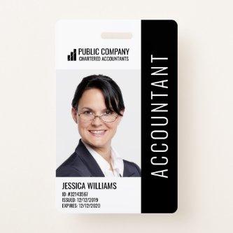 Modern Corporate Logo Photo Employee ID Badge