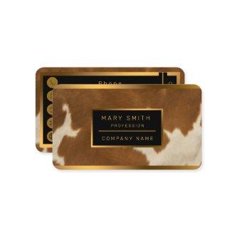 Modern Cow Faux Leather Elegant Collection