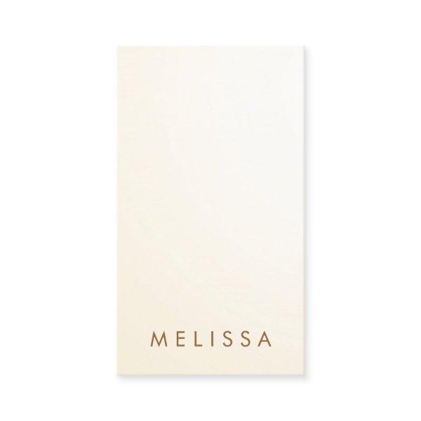 Modern cream ivory minimal professional vertical