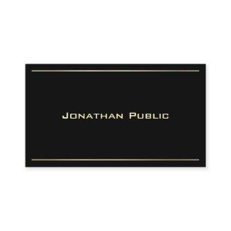 Modern Creative Black Gold Look Elegant Plain