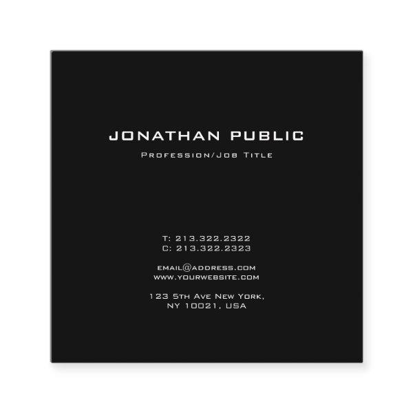 Modern Creative Minimalistic Design Trendy Plain Square