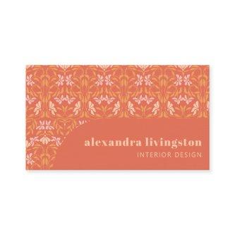 Modern Creative Orange Botanical Professional