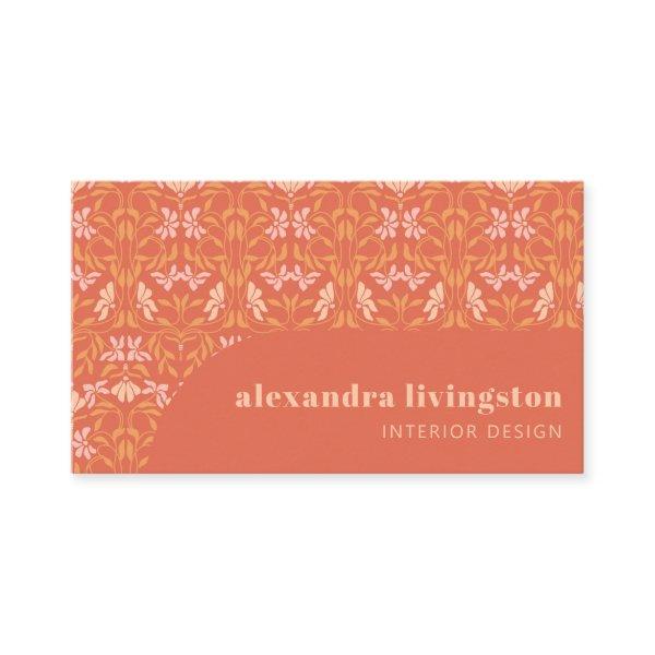 Modern Creative Orange Botanical Professional