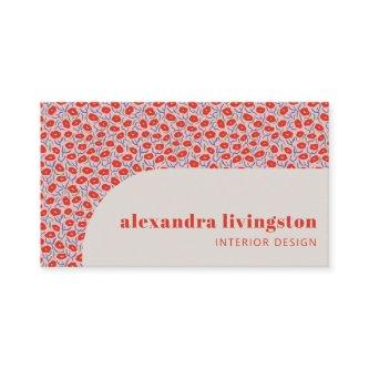 Modern Creative Scandinavian Red Floral