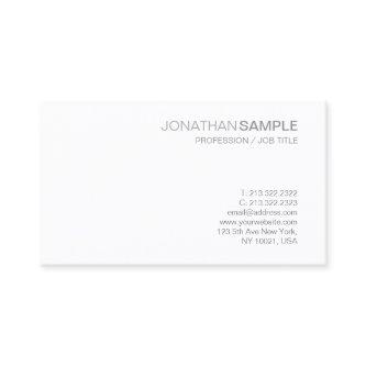 Modern Creative Sleek Design Plain White Graphic
