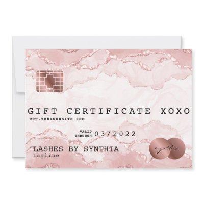 Modern Credit Card Gift Certificate Add Your Logo