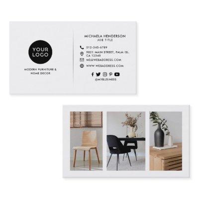 Modern Custom Logo, 3 Product Photos & Socials