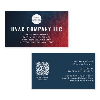 Modern Custom Logo QR Code AC Heat HVAC