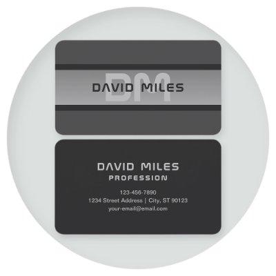 Modern Customizable Layered Text | Black & Grey